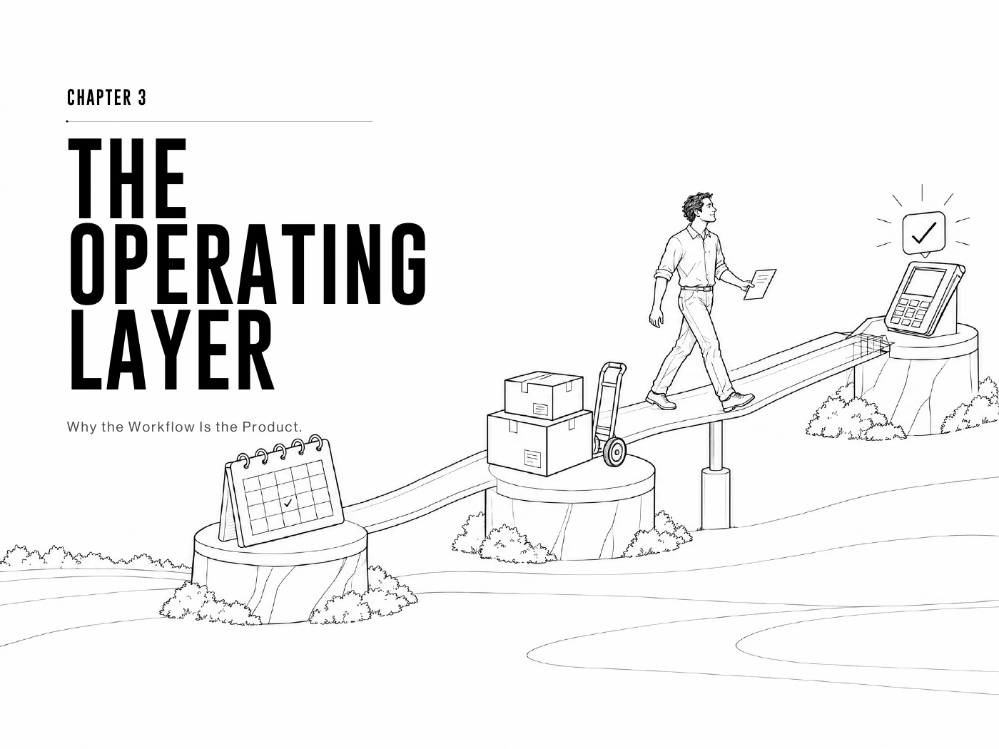 Chapter 03: The Operating Layer—Why the Workflow Is the Product — original book illustration