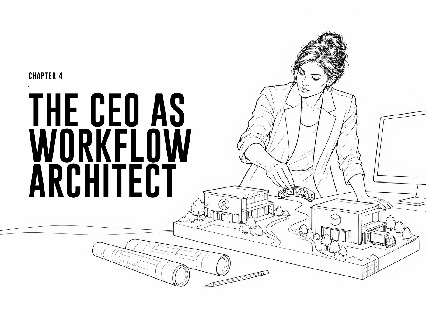 Chapter 04: The CEO as Workflow Architect — original book illustration