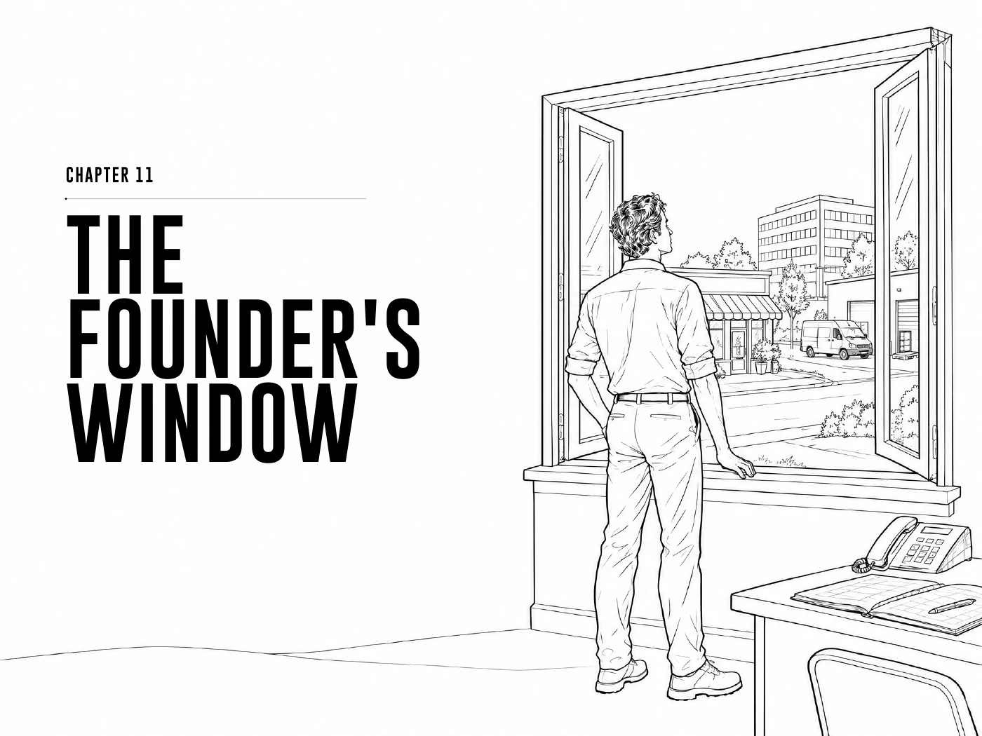 Chapter 11: The Founder’s Window — original book illustration
